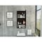 Tuhome Mariana Medicine Cabinet, One External Shelf, Single Door Mirror Two Internal Shelves, Black GLW5554 - alternate 3
